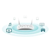 TP-LINK TD-W9960 4PORT ADSL/VDSL 300Mbps MODEM/ROUTER - 4