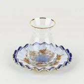 Glore Marsel 12 Parça 6 Kişilik Altın Yaldızlı Cam Çay Takımı 81200 - 2