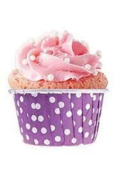 Dolphin Muffin Kağıt Karton Mor Puantiyeli Cupcake Kek Kalıbı Kapsülü Kabı - 50 Adetlik 1 Paket thumbnail 2