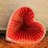 3D HEART TUNNEL LAMP RED LED LİGHT 3D IŞIKLI DEKOR KALP IŞIK USB+PİLLİ LED IŞIK DEKOR MASA LAMBASI YILBAŞI IŞIKLARI thumbnail 5
