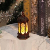 YILBAŞI FENERİ DEKOR MASA LAMBASI GÜN IŞIĞI PİLLİ LED IŞIK NOEL BABA GEYİK KARDAN ADAM YILBAŞI HEDİYELERİ - 3