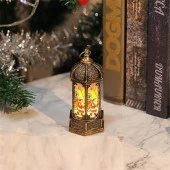 YILBAŞI FENERİ DEKOR MASA LAMBASI GÜN IŞIĞI PİLLİ LED IŞIK NOEL BABA GEYİK KARDAN ADAM YILBAŞI HEDİYELERİ - 4