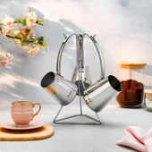 Schafer Fabian 3 lü Çelik Cezve Seti 4 Parça-Inox - 1