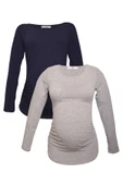 LuvmaBelly MYRA2302_2304 Hamile tshirt seti - 1
