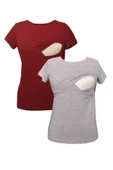 LuvmaBelly MYRA2502_2503 Emzirme tshirt seti - 1