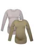 LuvmaBelly MYRA2304_2307 Hamile tshirt seti - 1