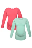 LuvmaBelly MYRA2305_2306 Hamile tshirt seti - 1