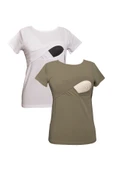 LuvmaBelly MYRA2516_2505 Emzirme tshirt seti - 1