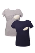 LuvmaBelly MYRA2503_2504 Emzirme tshirt seti - 1