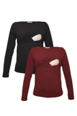 LuvmaBelly MYRA2701_2703 Emzirme tshirt seti - 1