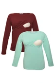 LuvmaBelly MYRA2703_2706 Emzirme tshirt seti - 1