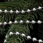 VIP KALİTE 5 METRE GÜMÜŞ ZİNCİR SÜS YILBAŞI AĞACI SÜSLERİ GÜMÜŞ NOEL AĞACI ZİNCİRİ ÇAM AĞACI ZİNCİRİ GÜMÜŞ VİTRİN DEKOR ZİNCİRİ thumbnail 2