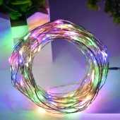 3 METRE RENKLİ PİLLİ LED IŞIK RENKLİ LED IŞIK RENKLİ YILBAŞI AĞACI IŞIĞI RENKLİ NOEL IŞIĞI CHRİSTMAS LED LİGHT PARLAK PERİ LED IŞIK thumbnail 1