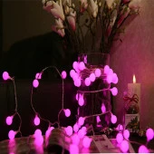 4.30 METRE PEMBE TOP LED IŞIK PEMBE IŞIK 220 V FİŞLİ YILBAŞI AĞACI IŞIĞI PEMBE TOP IŞIK PEMBE LED IŞIK NOEL IŞIĞI thumbnail 1