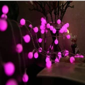 4.30 METRE PEMBE TOP LED IŞIK PEMBE IŞIK 220 V FİŞLİ YILBAŞI AĞACI IŞIĞI PEMBE TOP IŞIK PEMBE LED IŞIK NOEL IŞIĞI thumbnail 3