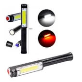 Led Metal El Feneri Q5 Mıknatıslı 3 Fonksiyonlu Pilli - 1