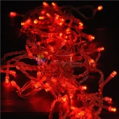 KIRMIZI YILBAŞI AĞACI IŞIĞI 10 METRE KIRMIZI LED IŞIK 100 LED LAMBALI FİŞLİ NOEL IŞIĞI YILBAŞI IŞIĞI RED LİGHT thumbnail 3