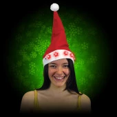 2 ADET IŞIKLI NOEL BABA ŞAPKASI LED IŞIKLI ŞAPKA YILBAŞI PARTİ ŞAPKASI YILBAŞI ŞAPKASI KIRMIZI PİLLİ LED IŞIKLI ŞAPKA thumbnail 3