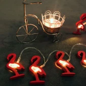 2 METRE AHŞAP FLAMİNGO PİLLİ LED IŞIK FLAMİNGO IŞIK GÜN IŞIĞI PİLLİ LED IŞIK YILBAŞI AĞACI IŞIĞI NOEL IŞIĞI YILBAŞI IŞIKLARI thumbnail 2