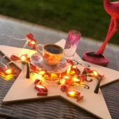 2 METRE AHŞAP FLAMİNGO PİLLİ LED IŞIK FLAMİNGO IŞIK GÜN IŞIĞI PİLLİ LED IŞIK YILBAŞI AĞACI IŞIĞI NOEL IŞIĞI YILBAŞI IŞIKLARI thumbnail 3