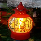 NOEL BABA GEMİCİ FENERİ YILBAŞI DEKORLARI YILBAŞI IŞIKLARI LED IŞIKLI FENER IŞIKLI DEKOR OBJE  PİLLİ LED IŞIKLI NOEL BABA thumbnail 1