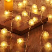 KİRPİ TOP LED IŞIK YILBAŞI AĞACI IŞIĞI NOEL LED IŞIK KİRPİ GÜN IŞIĞI LED IŞIK İP LED IŞIK MODLU 220V FİŞLİ thumbnail 2