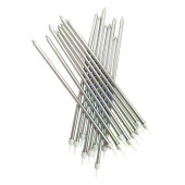 12 ADET GÜMÜŞ PASTA MUMU GÜMÜŞ DOĞUM GÜNÜ MUMU GÜMÜŞ UZUN MUM GÜMÜŞ İNCE MUM GÜMÜŞ MUM CHURCH SİLVER CANDLES thumbnail 2