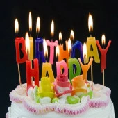RENKLİ YAZILI HAPPY BIRTHDAY DOĞUM GÜNÜ MUMU RENKLİ HAPPY BIRTHDAY PASTA MUMU HAPPY BIRTHDAY CANDLE thumbnail 2