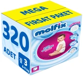 Molfix Külot Bebek Bezi Beden:3 (6-11KG) Midi 320 Adet Mega Fırsat Pk thumbnail 1