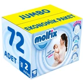 Molfix Bebek Bezi Beden:2 (3-6Kg) Mini 72 Adet Jumbo Ekonomik Pk - 1