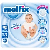 Molfix Bebek Bezi Beden:3 (4-9Kg) Midi 90 Adet Jumbo Fırsat Pk thumbnail 2