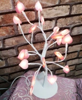 LED IŞIKLI DİLEK AĞACI LED IŞIKLI AĞAÇ PEMBE KALPLİ DİLEK AĞACI ROMANTİK GECELERE ÖZEL DEKOR IŞIKLI AĞAÇ thumbnail 1