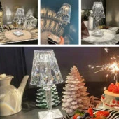 GÜN IŞIĞI LED MASA LAMBASI PİLLİ LED IŞIK ROMANTİK HEDİYE 2İN1 LED IŞIKLI MİNİ ABAJUR + IŞIKLI BARDAK thumbnail 3