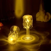 ROMANTİK HEDİYE 2İN1 LED IŞIKLI MİNİ ABAJUR + IŞIKLI BARDAK GÜN IŞIĞI LED MASA LAMBASI PİLLİ LED IŞIK thumbnail 2