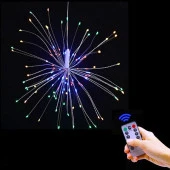 HAVAİ FİŞEK LED IŞIK KUMANDALI IŞIK MULTİ COLORS LED FİRE WORK LED LİGHT RENKLİ LED IŞIK DEKORASYON IŞIĞI thumbnail 3