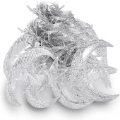 DEKOR RAMAZAN SÜSLEME IŞIĞI GÜN IŞIĞI AY YILDIZ PERDE LED IŞIK AY YILDIZ SALKIM IŞIK AY YILDIZ IŞIK thumbnail 7