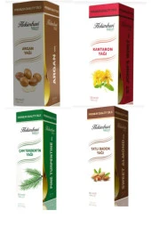 HEKİMHAN Argan Yağı 50 Ml Çam Terebentin 50 Ml Kantaron 50 Ml Ve Tatlı Badem 50 Ml - 1