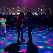 DİSCO BALL LED LİGHT DİSKO IŞIĞI LED RGB DİSKO IŞIK TOPU AMPUL LED IŞIK DÖNEN DİSKO TOPU IŞIKLI  TOP thumbnail 3