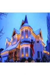 SAÇAK PERDE LED IŞIK 16 DALLI SAÇAK LED IŞIK 4 METRE GÜN IŞIĞI DÜĞÜN KINA NİŞAN DEKOR IŞIKLARI - 3