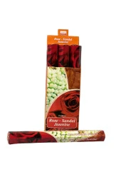 DARSHAN Rose-Sandal Jasmıne Aromalı Otantik Tütsü (1 Pk. 20 Stıck) - 1