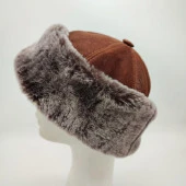 Çeçen Model Kürk Bere Kiremit Renk - 1