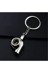 Mega Oto Market Oto Araba Anahtarlık Turbo Metal Krom - 1