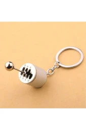 Mega Oto Market Oto Araba Anahtarlık Vites Metal Gri - 2