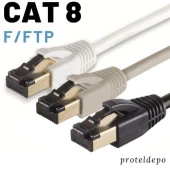 IRENIS CAT8 Kablo F/FTP LSZH Ethernet Network Lan Ağ Kablosu thumbnail 1