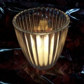 KIR DÜĞÜNÜ KINA GECESİ DEKOR MUMLUK 7X4X8 CM CAM MUMLUK 7 ADET BÜYÜK BOY TEA LİGHT CAM MUMLUK thumbnail 1