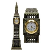 Vintage Metal İngiltere London Big Ben Saat Kulesi Antik Bronz 23 cm thumbnail 5