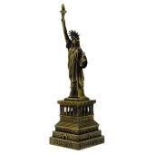 Vintage Metal USA Özgürlük Heykeli Biblo Antik Bronz 15 cm thumbnail 4