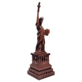 Vintage Metal USA Özgürlük Heykeli Biblo Antik Bakır 18 cm thumbnail 2
