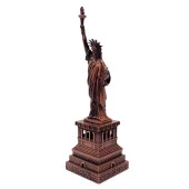 Vintage Metal USA Özgürlük Heykeli Biblo Antik Bakır 18 cm thumbnail 3