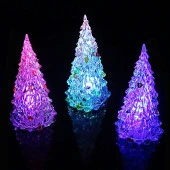 IŞIKLI YILBAŞI AĞACI VIP RENKLİ LED IŞIKLI ÇAM AĞACI 13 CM IŞIKLI ÇAM AĞACI RGB PINE TREE LED LIGHT thumbnail 3
